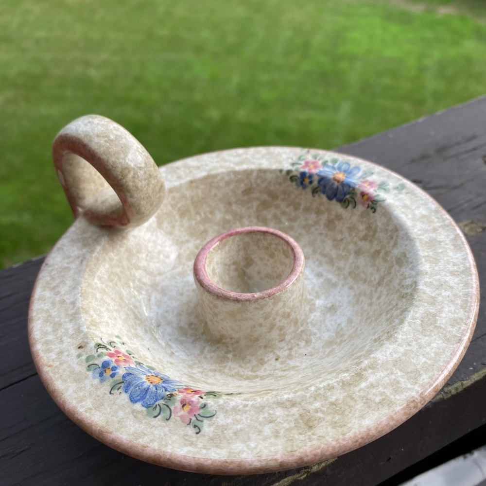 German Ceramic Candle Holder